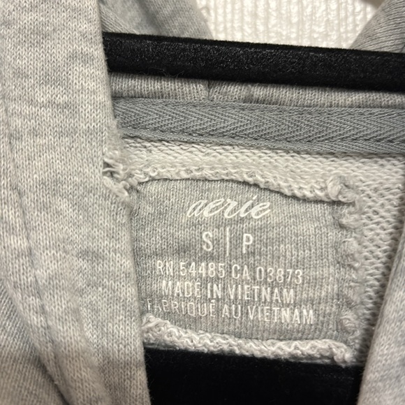 (2) Aerie Oversized Gray & Olive Green Pullover Hoodies Size Small - Picture 7 of 7